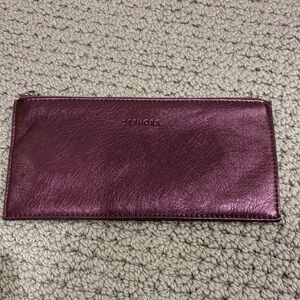 Sephora Burgundy Leather Card Holder